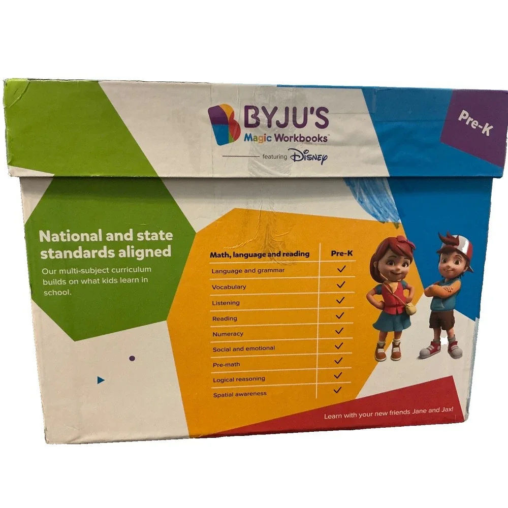 BYJU'S Magic Workbooks PreK Age 2-5 Premium KIT Disney Pixar Characters